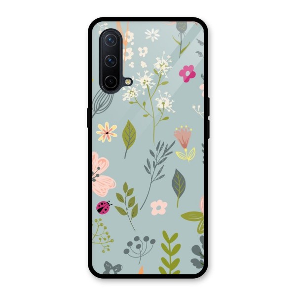 Flawless Flowers Glass Back Case for OnePlus Nord CE 5G