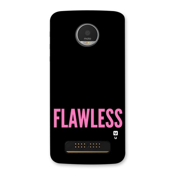 Flawless Pink Design Back Case for Moto Z Play