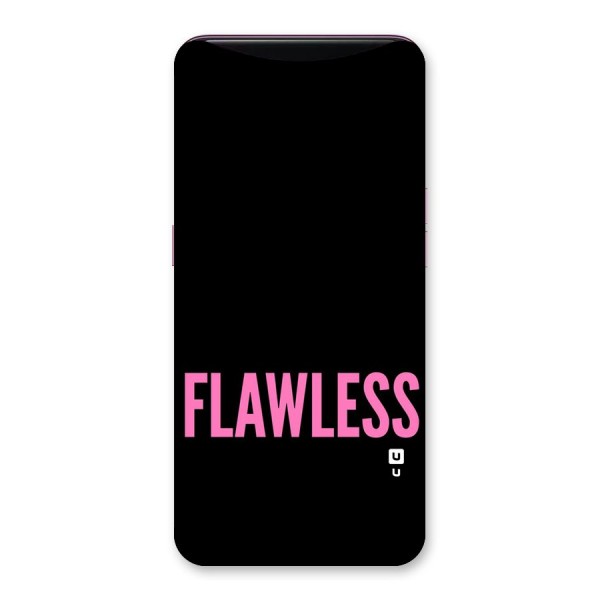 Flawless Pink Design Back Case for Oppo Find X