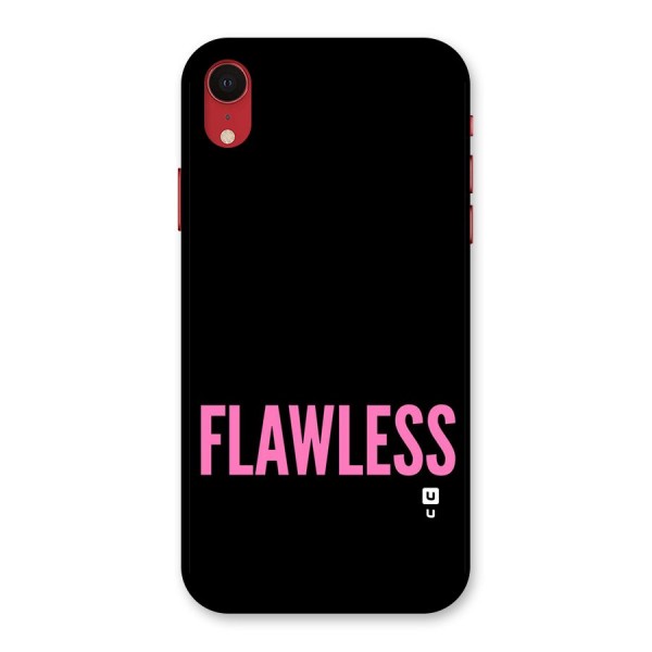 Flawless Pink Design Back Case for iPhone XR