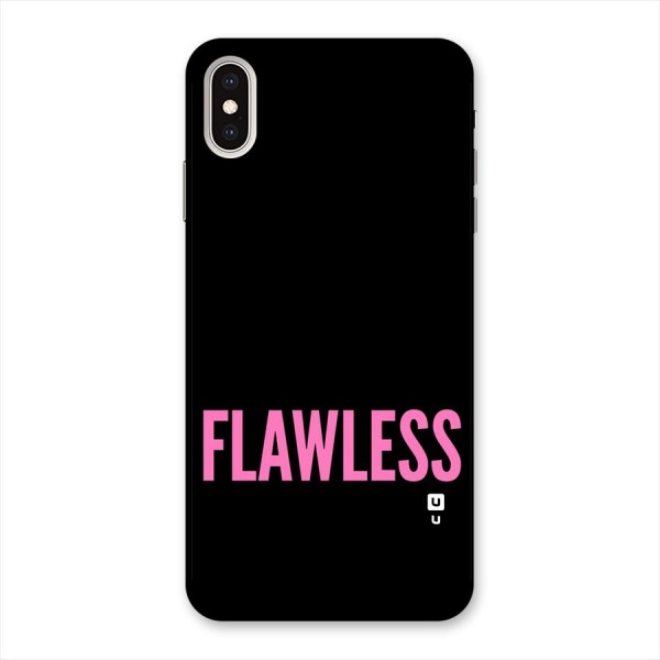 Flawless Pink Design Back Case for iPhone XS Max