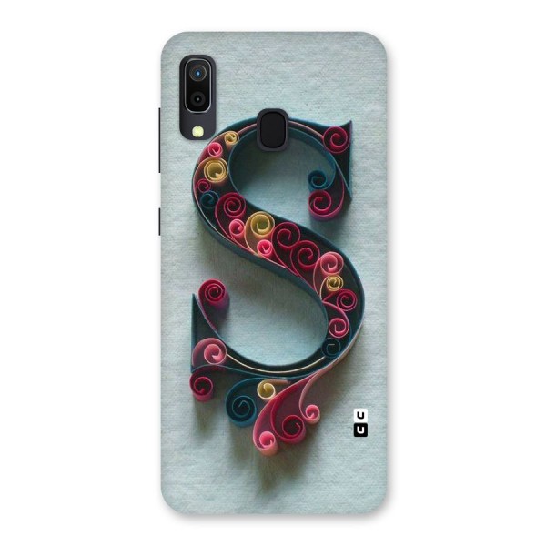 Floral Alphabet Back Case for Galaxy A20