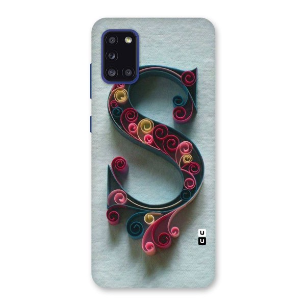 Floral Alphabet Back Case for Galaxy A31