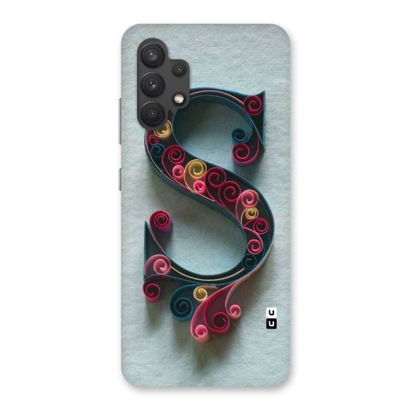 Floral Alphabet Back Case for Galaxy A32