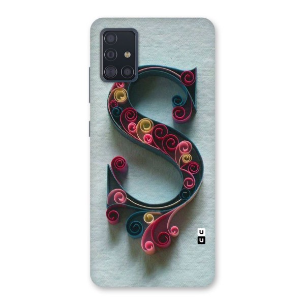 Floral Alphabet Back Case for Galaxy A51
