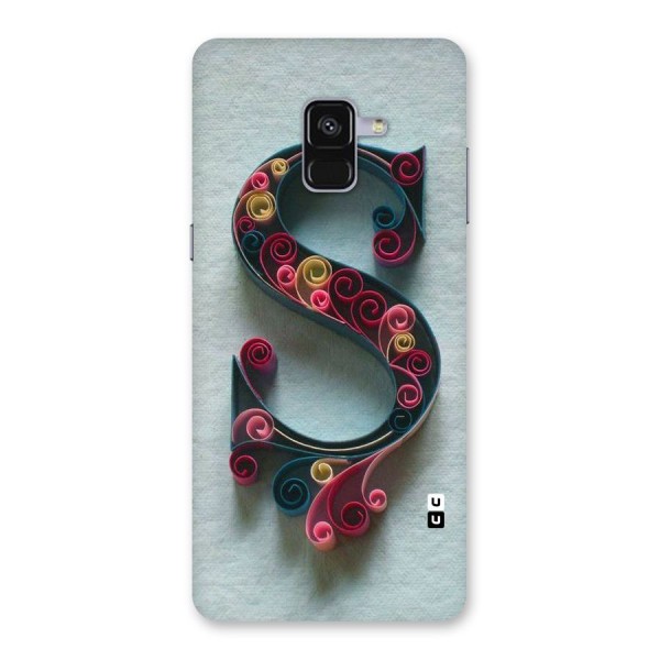 Floral Alphabet Back Case for Galaxy A8 Plus