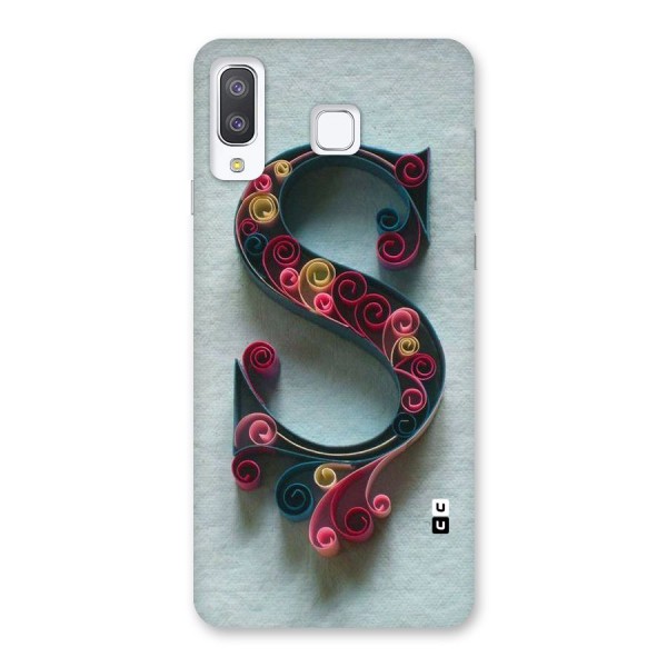 Floral Alphabet Back Case for Galaxy A8 Star