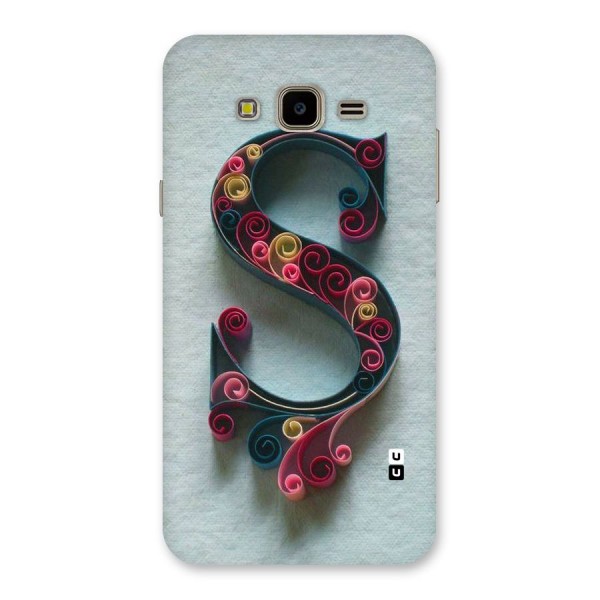 Floral Alphabet Back Case for Galaxy J7 Nxt