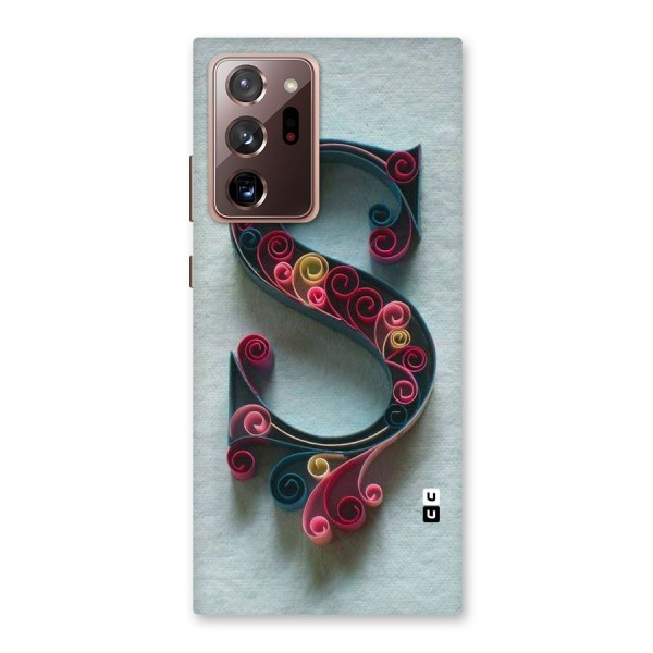 Floral Alphabet Back Case for Galaxy Note 20 Ultra