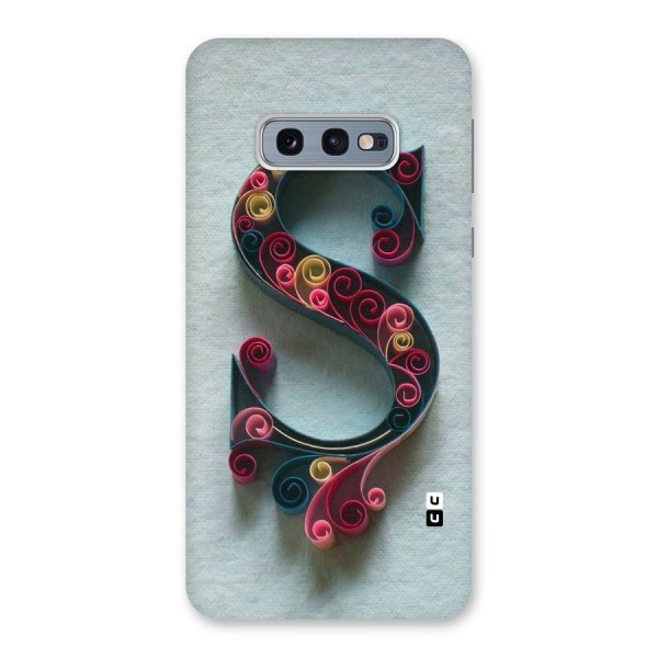 Floral Alphabet Back Case for Galaxy S10e