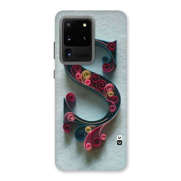 Floral Alphabet Back Case for Galaxy S20 Ultra