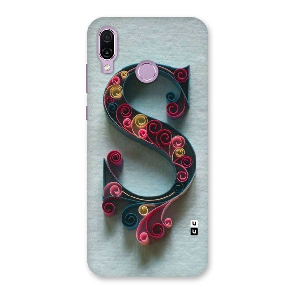 Floral Alphabet Back Case for Honor Play