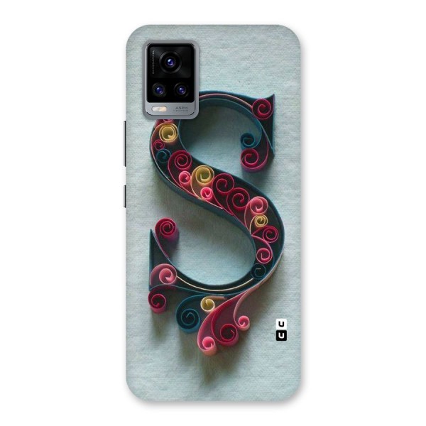 Floral Alphabet Back Case for Vivo V20