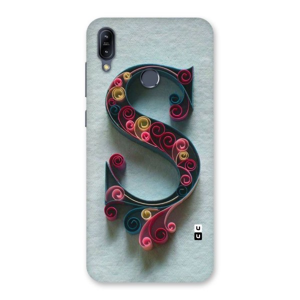 Floral Alphabet Back Case for Zenfone Max M2