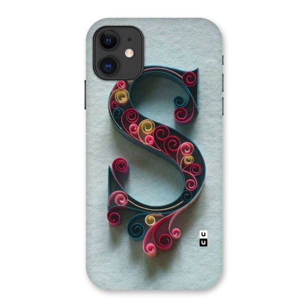 Floral Alphabet Back Case for iPhone 11