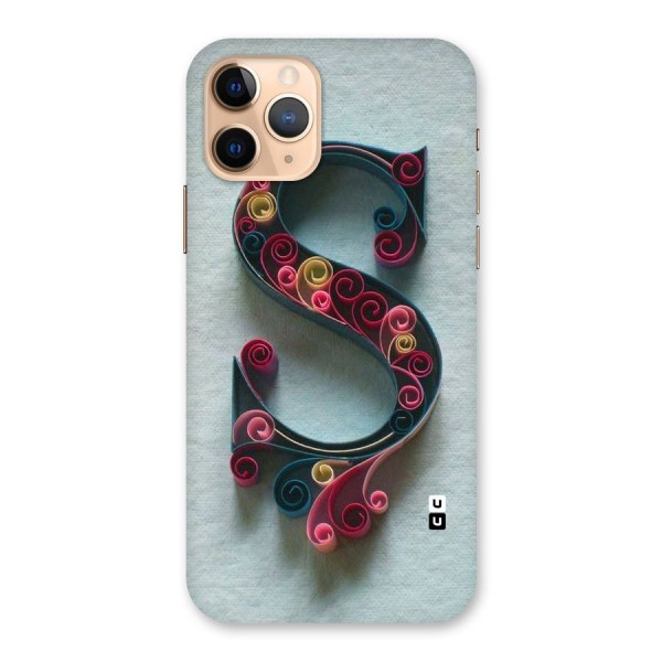Floral Alphabet Back Case for iPhone 11 Pro