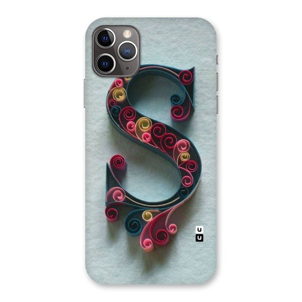 Floral Alphabet Back Case for iPhone 11 Pro Max
