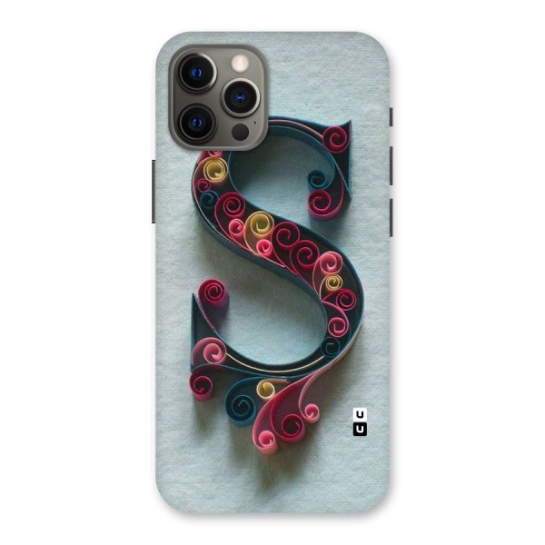 Floral Alphabet Back Case for iPhone 12 Pro Max