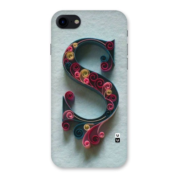 Floral Alphabet Back Case for iPhone SE 2020