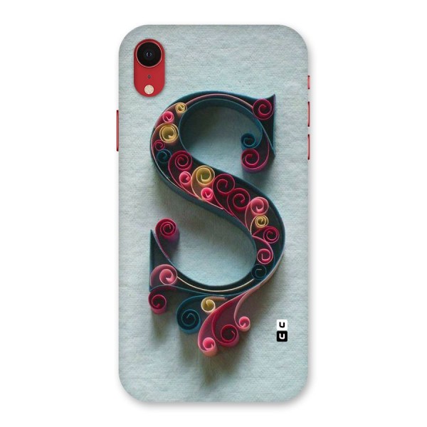 Floral Alphabet Back Case for iPhone XR