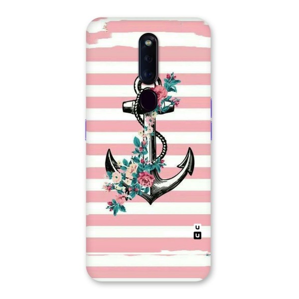 Floral Anchor Back Case for Oppo F11 Pro