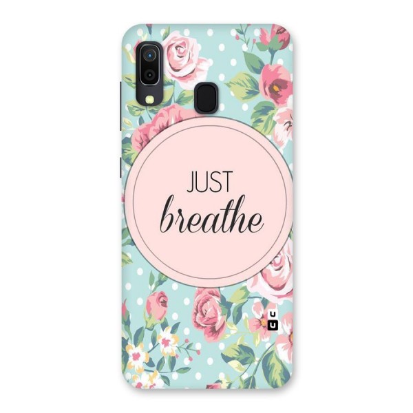 Floral Bloom Back Case for Galaxy A20