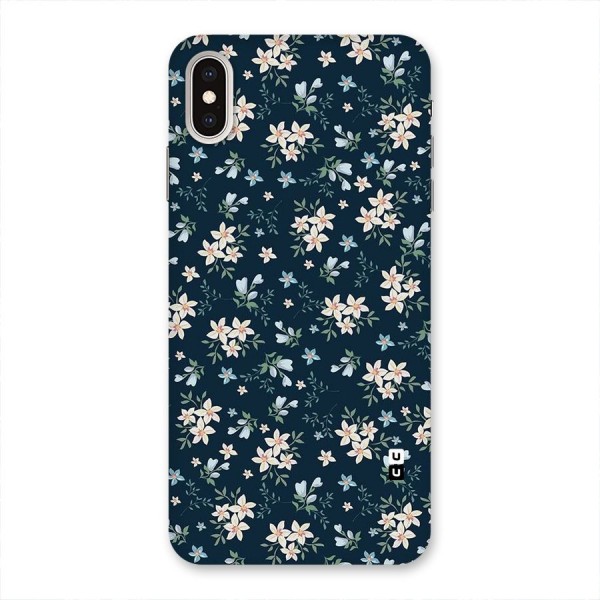 Floral Blue Bloom Back Case for iPhone XS Max