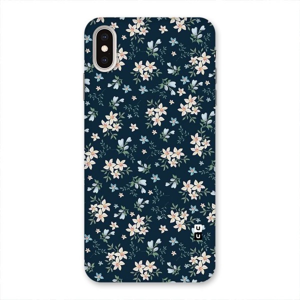 Floral Blue Bloom Back Case for iPhone XS Max