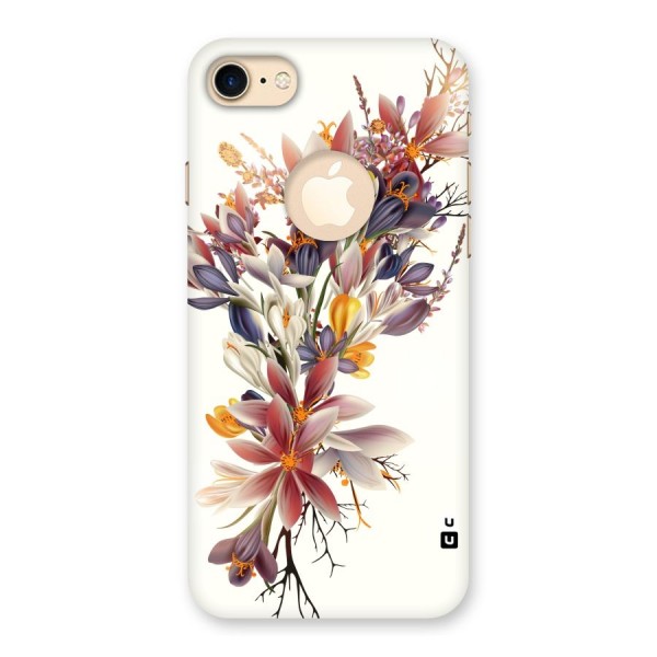 Floral Bouquet Back Case for iPhone 7 Logo Cut