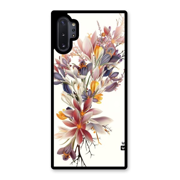 Floral Bouquet Glass Back Case for Galaxy Note 10 Plus