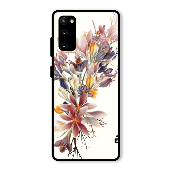 Floral Bouquet Glass Back Case for Galaxy S20 FE