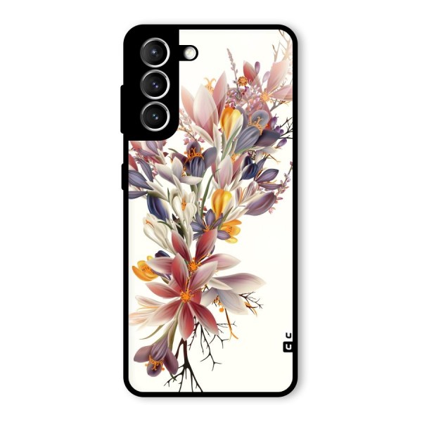 Floral Bouquet Glass Back Case for Galaxy S21 5G