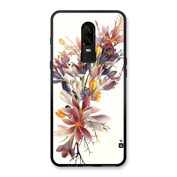 Floral Bouquet Glass Back Case for OnePlus 6