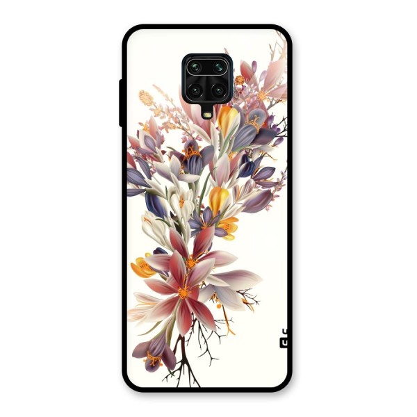Floral Bouquet Glass Back Case for Redmi Note 9 Pro Max