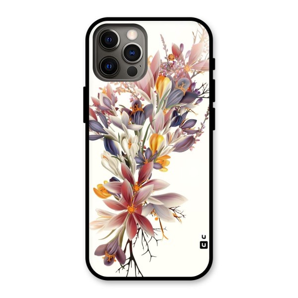 Floral Bouquet Glass Back Case for iPhone 12 Pro