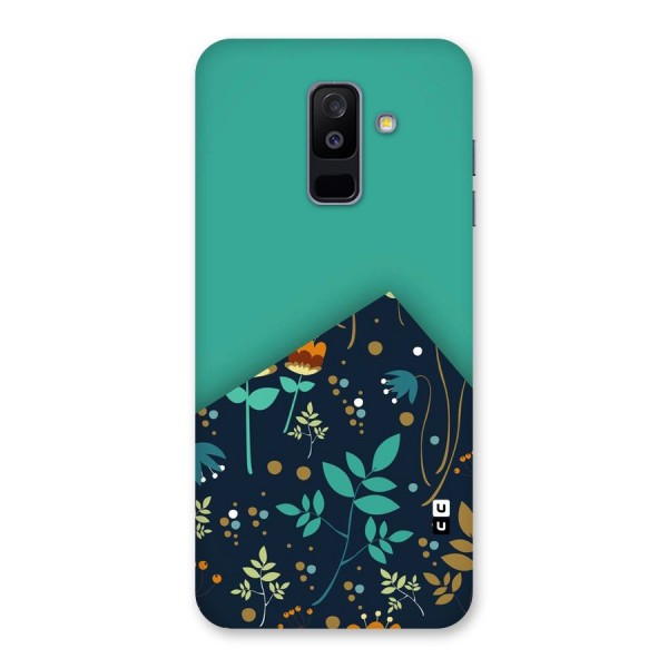 Floral Corner Back Case for Galaxy A6 Plus