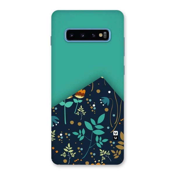 Floral Corner Back Case for Galaxy S10 Plus