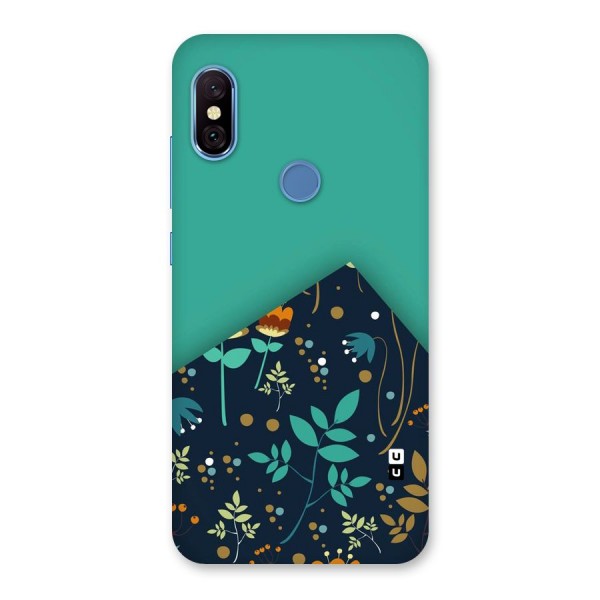 Floral Corner Back Case for Redmi Note 6 Pro