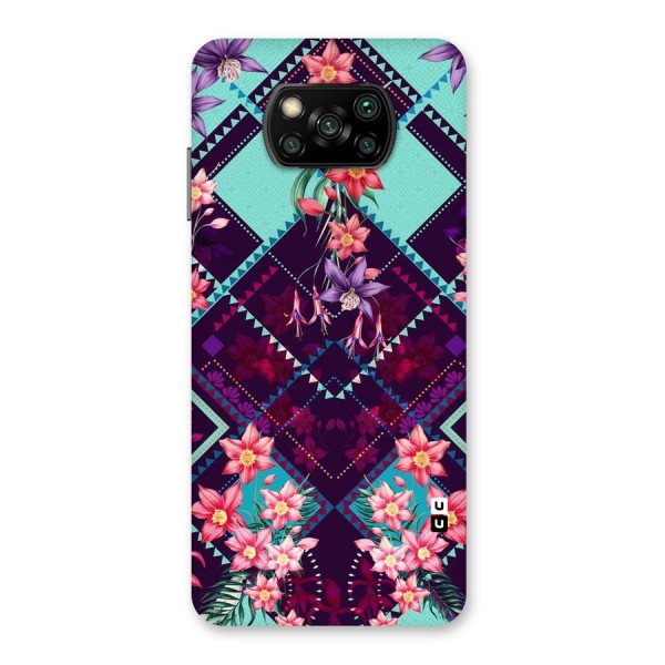 Floral Diamonds Back Case for Poco X3