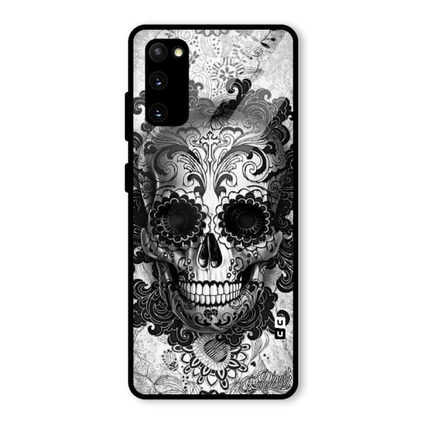 Floral Ghost Glass Back Case for Galaxy S20 FE