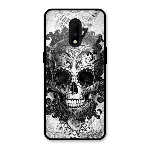 Floral Ghost Glass Back Case for OnePlus 7