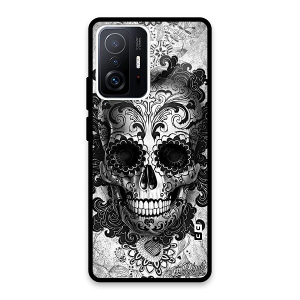 Floral Ghost Glass Back Case for Xiaomi 11T Pro