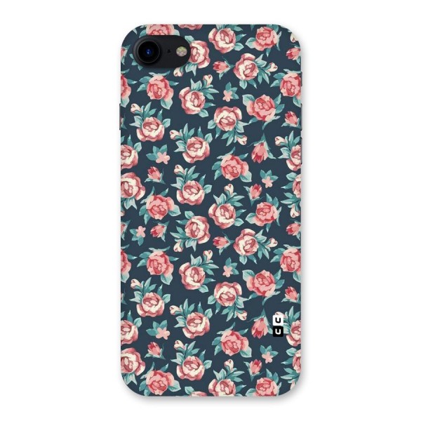 Floral Navy Bloom Back Case for iPhone SE 2020