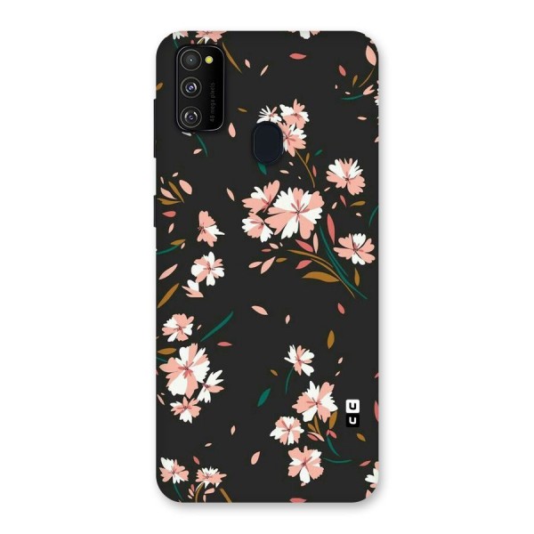 Floral Petals Peach Back Case for Galaxy M21