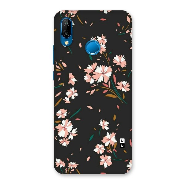 Floral Petals Peach Back Case for Huawei P20 Lite