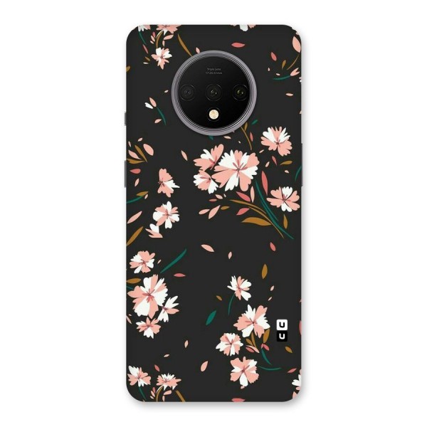Floral Petals Peach Back Case for OnePlus 7T