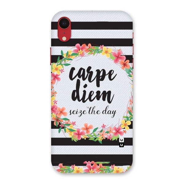 Floral Seize The Day Back Case for iPhone XR