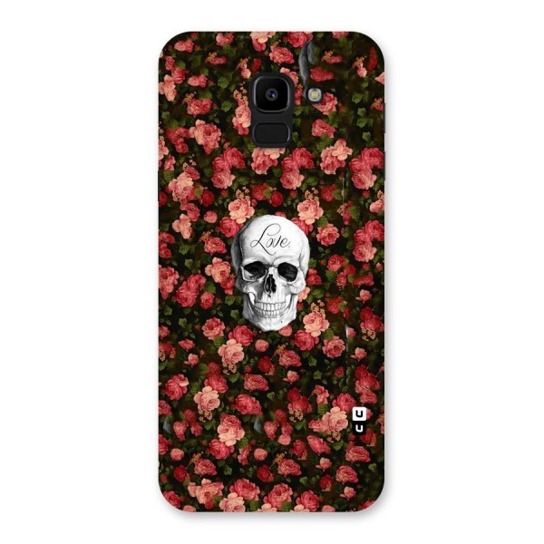 Floral Skull Love Back Case for Galaxy J6