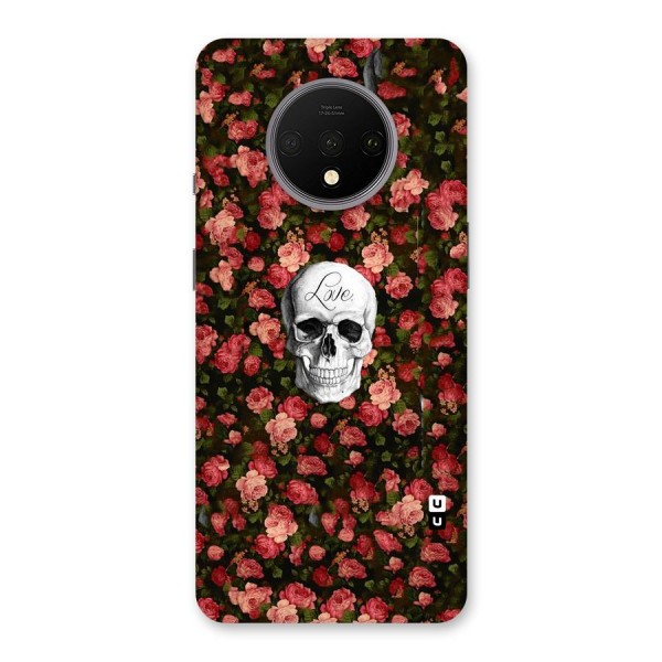 Floral Skull Love Back Case for OnePlus 7T