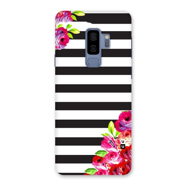 Floral Stripes Back Case for Galaxy S9 Plus